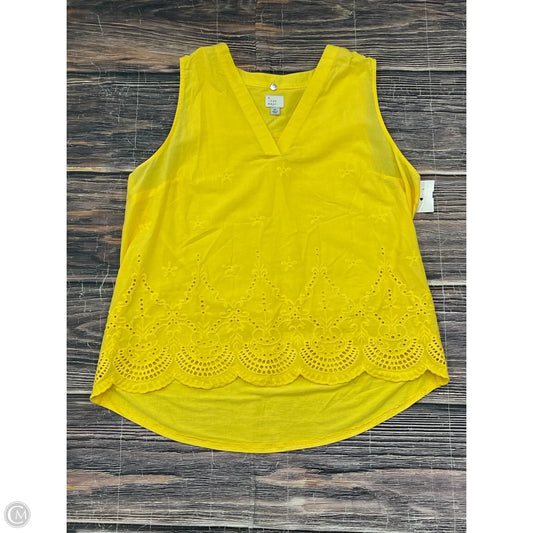 Top Sleeveless By A New Day In Yellow, Size: Xl