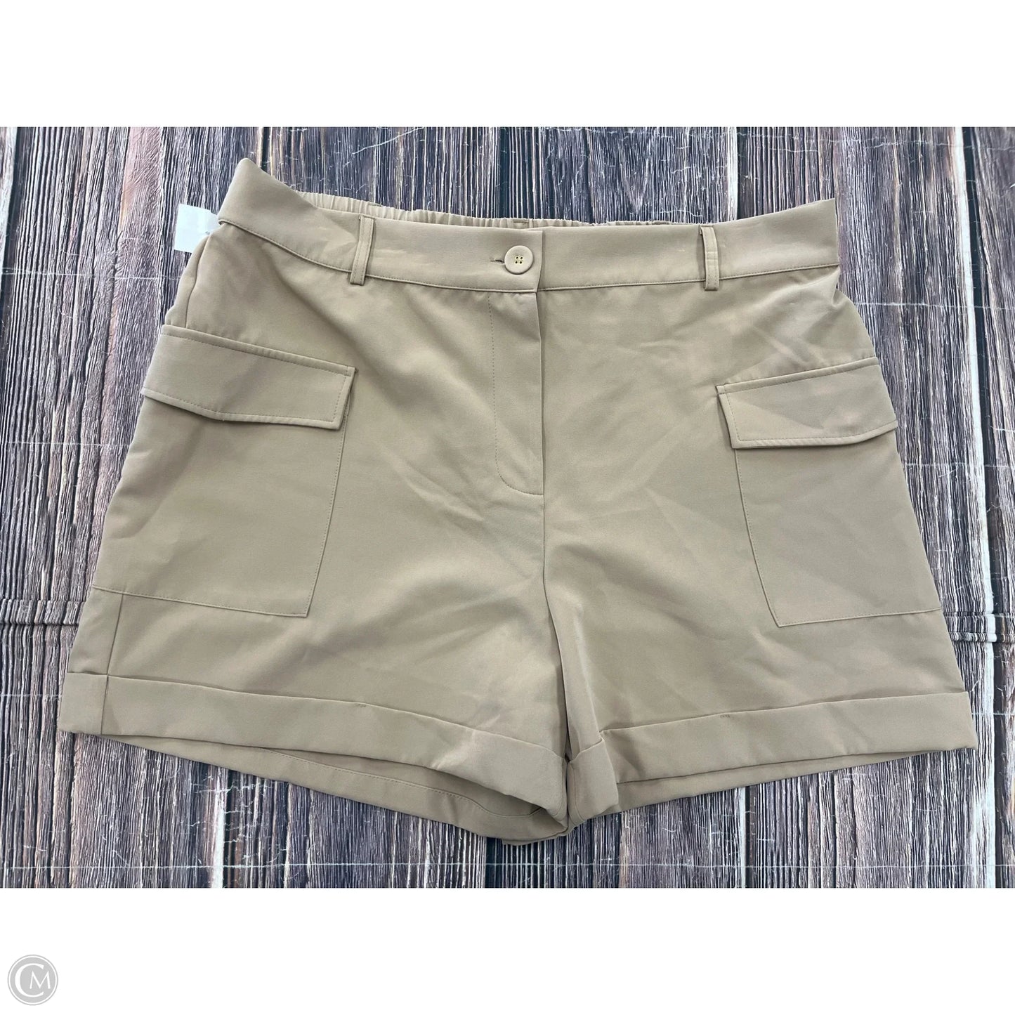 Shorts By Clothes Mentor In Brown, Size: 1x