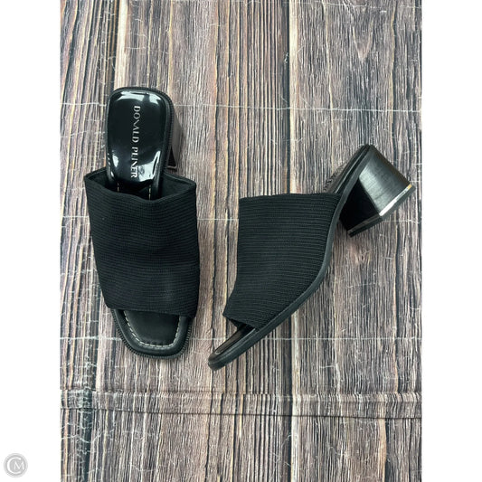 Sandals Heels Block By Donald Pliner In Black, Size: 9.5