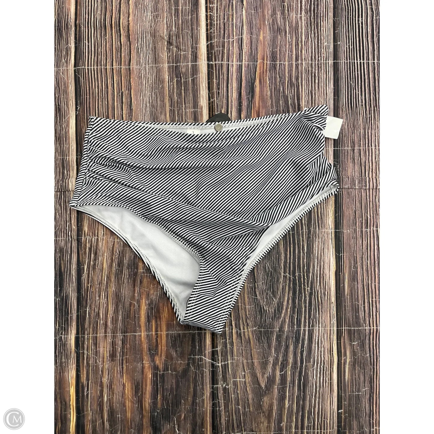 Swimsuit Bottom By Clothes Mentor In Striped Pattern, Size: L