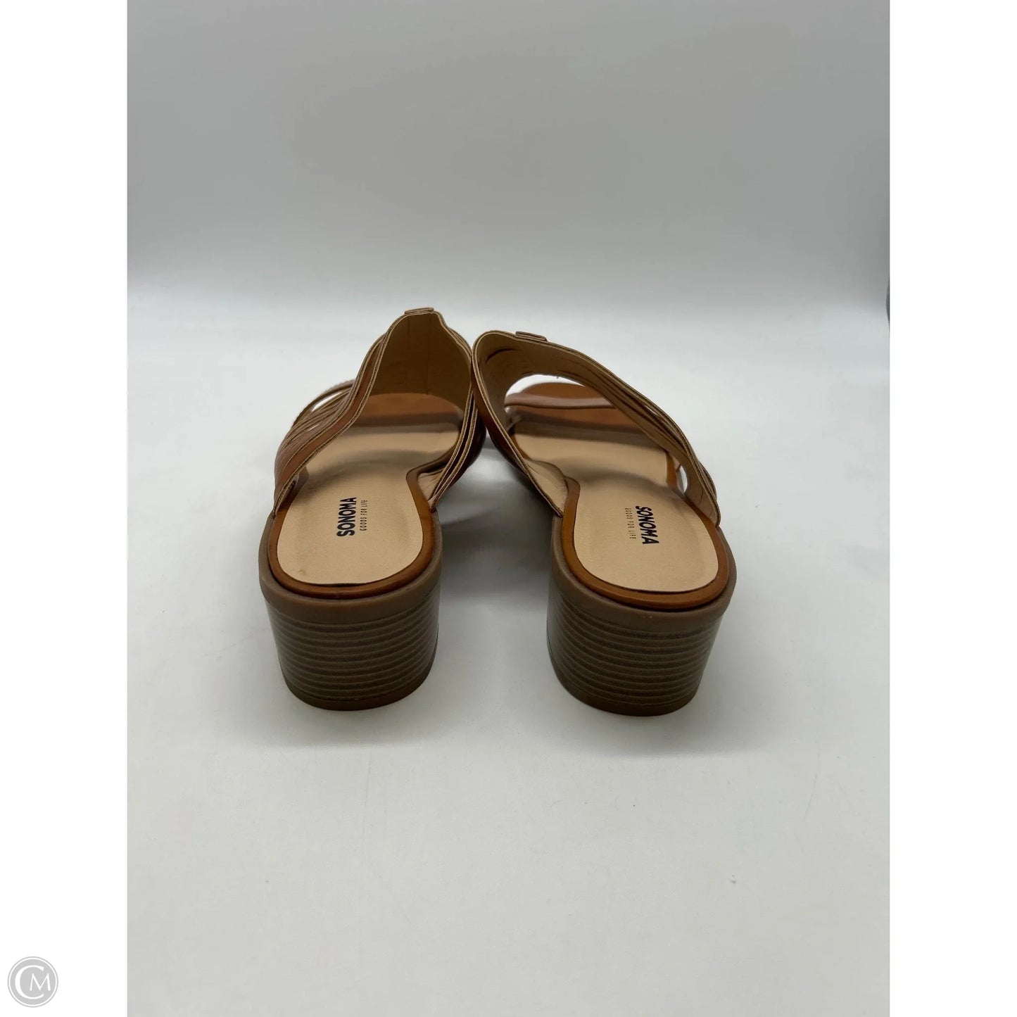 Sandals Heels Block By Sonoma In Brown, Size: 9.5