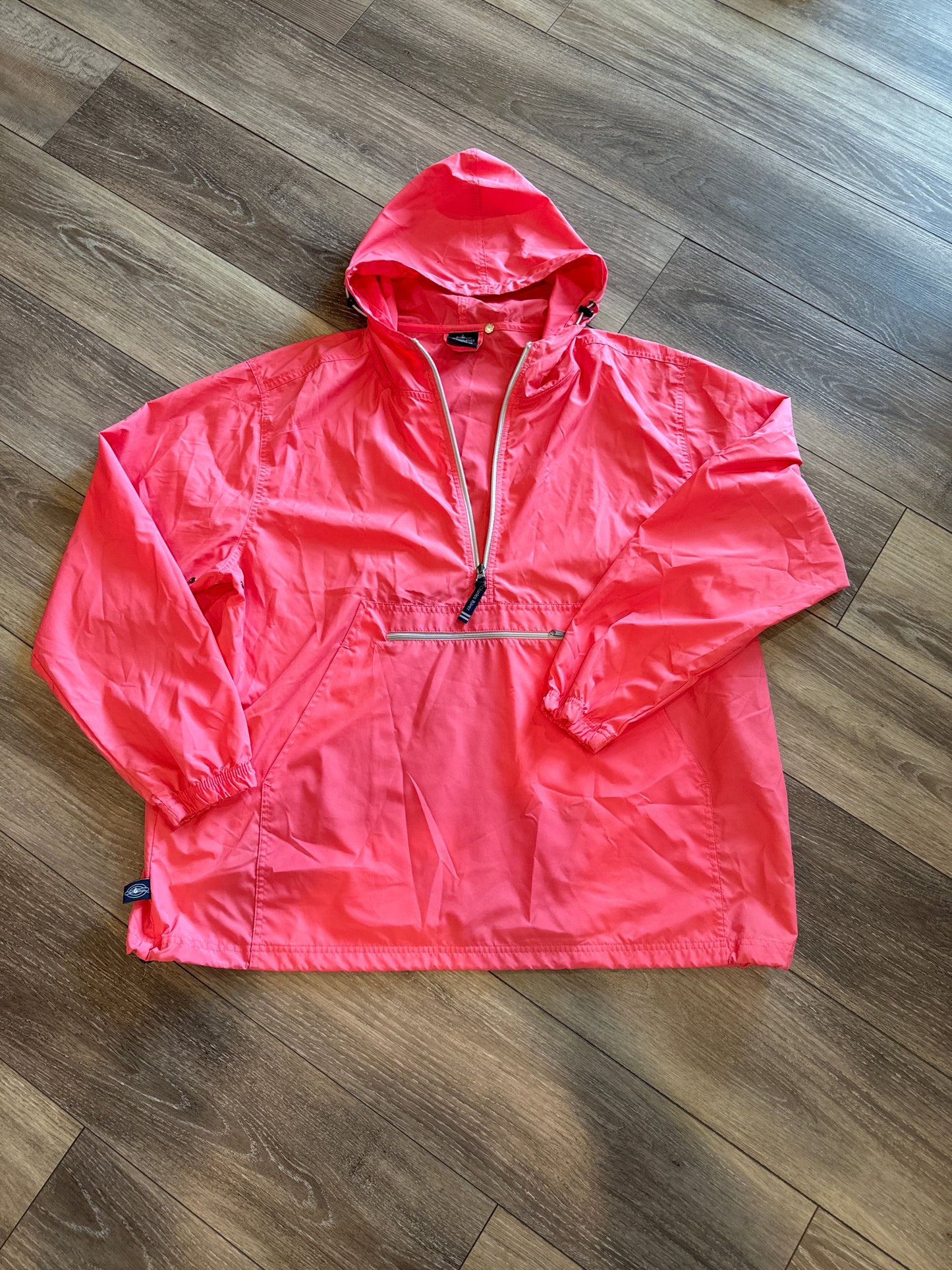 Jacket Windbreaker By Clothes Mentor In Pink, Size: 1x