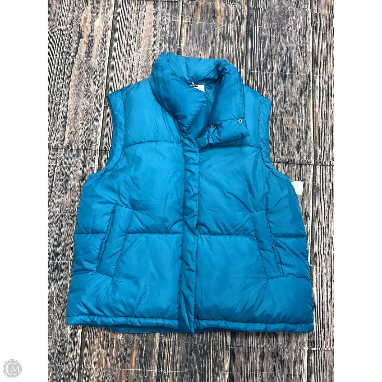 Vest Puffer & Quilted By Ci Sono In Blue, Size: Xl