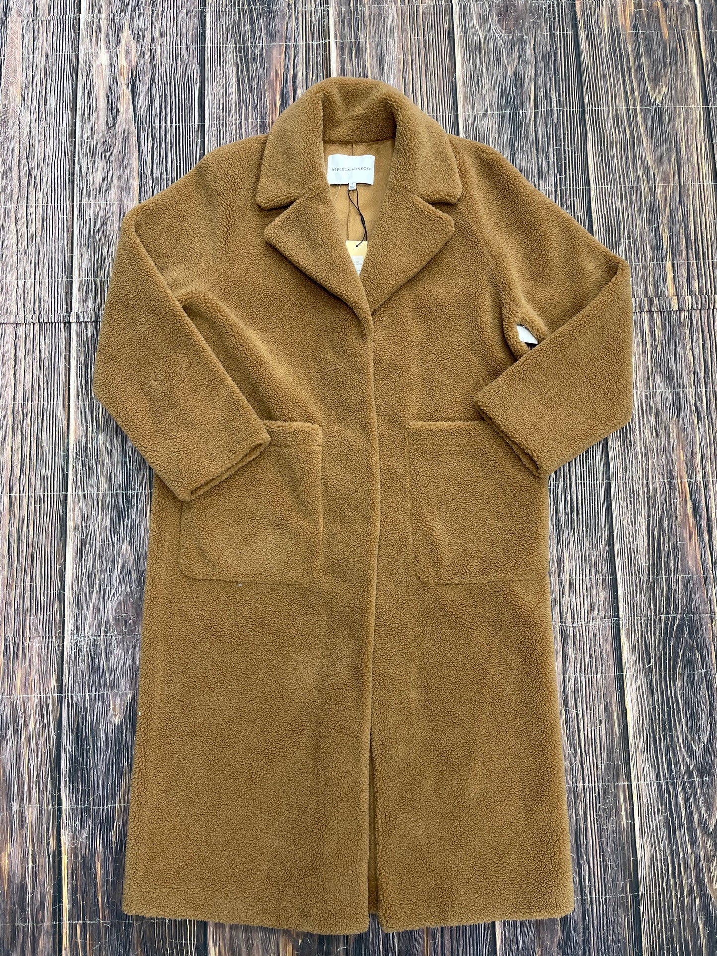 Coat Designer By Rebecca Minkoff In Tan, Size: S