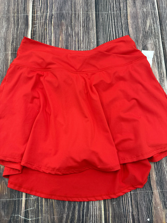 Athletic Skirt By Clothes Mentor In Red, Size: L