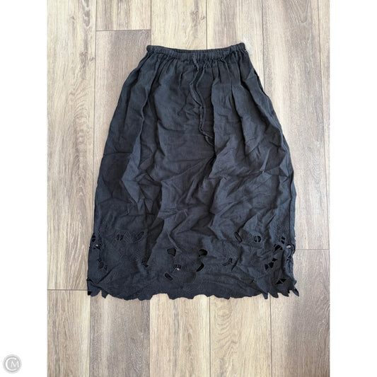 Skirt Midi By Universal Thread In Black, Size: Xs