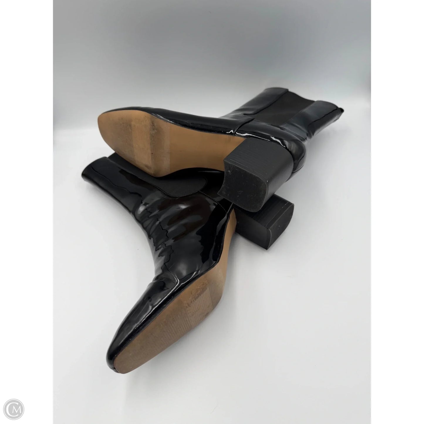 Boots Mid-calf Heels By Loft In Black, Size: 9