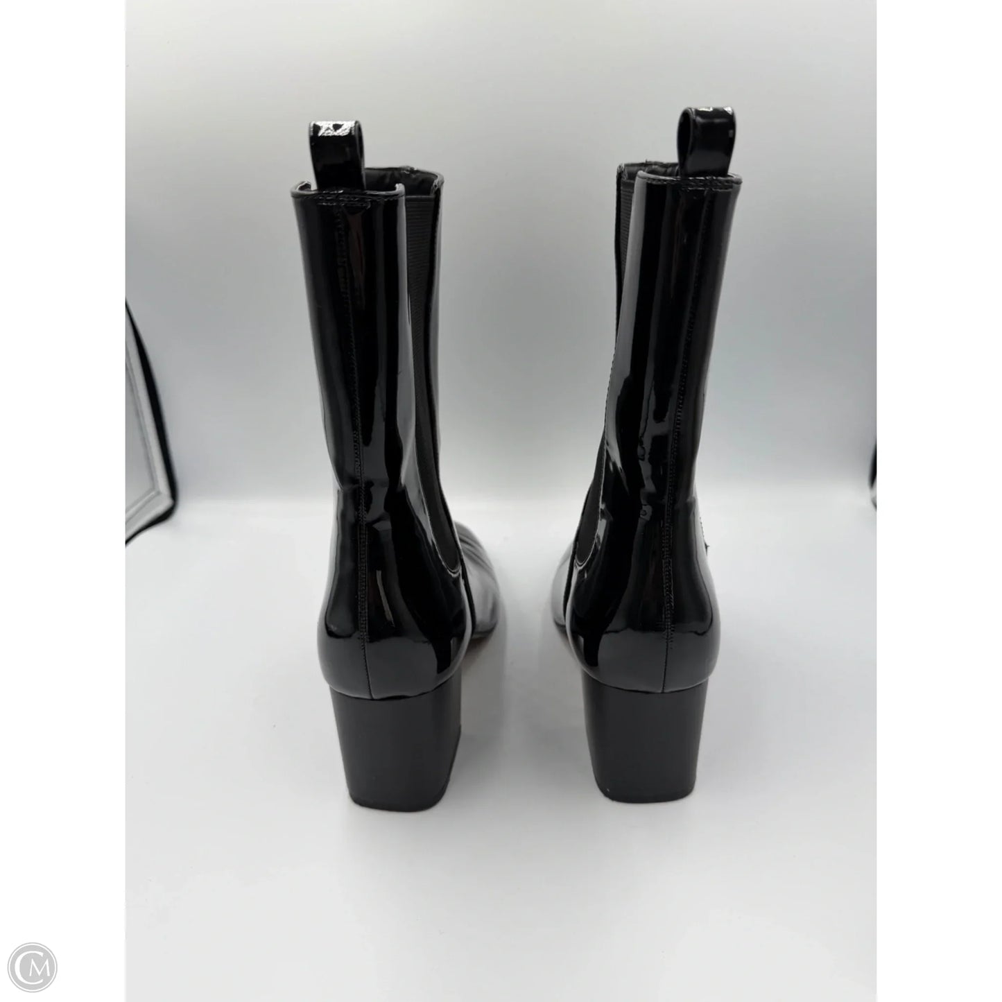 Boots Mid-calf Heels By Loft In Black, Size: 9