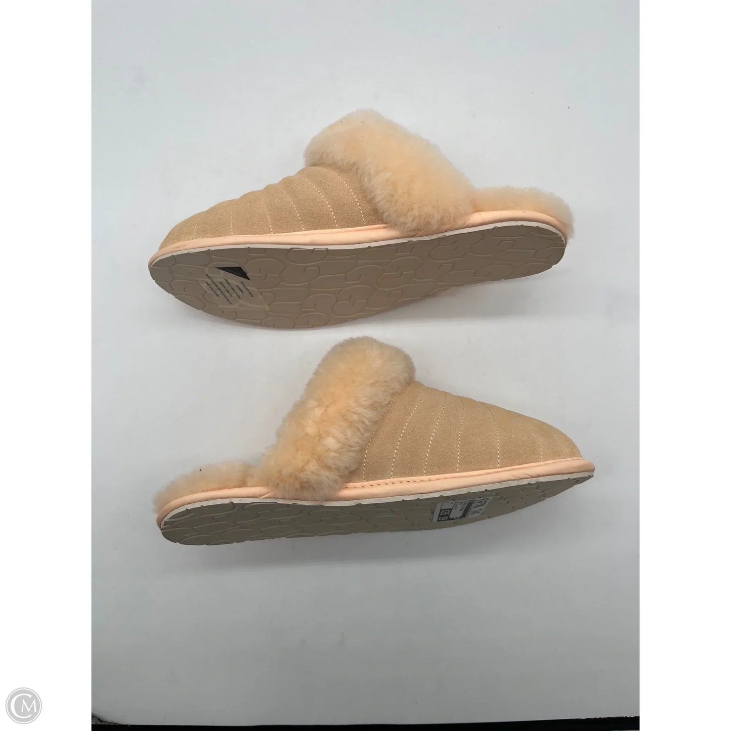 Slippers Designer By Ugg In Orange, Size: 6