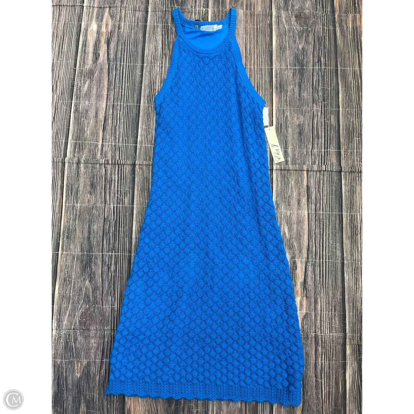 Dress Casual Midi By Eliza J In Blue, Size: L