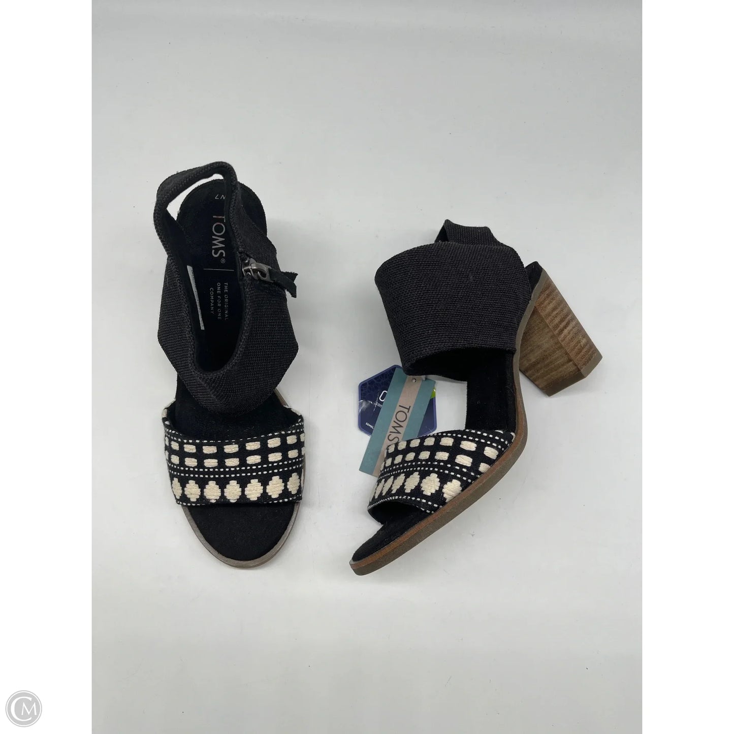 Sandals Heels Block By Toms In Black, Size: 7
