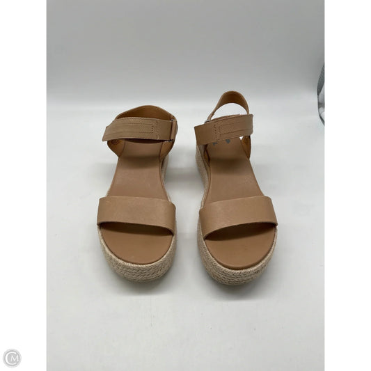 Sandals Heels Platform By Sorel In Taupe, Size: 7.5