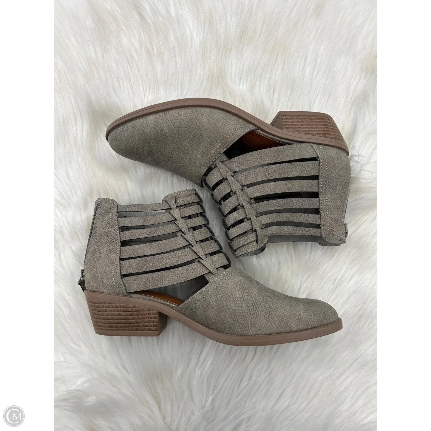 Boots Ankle Heels By Maurices In Tan, Size: 10
