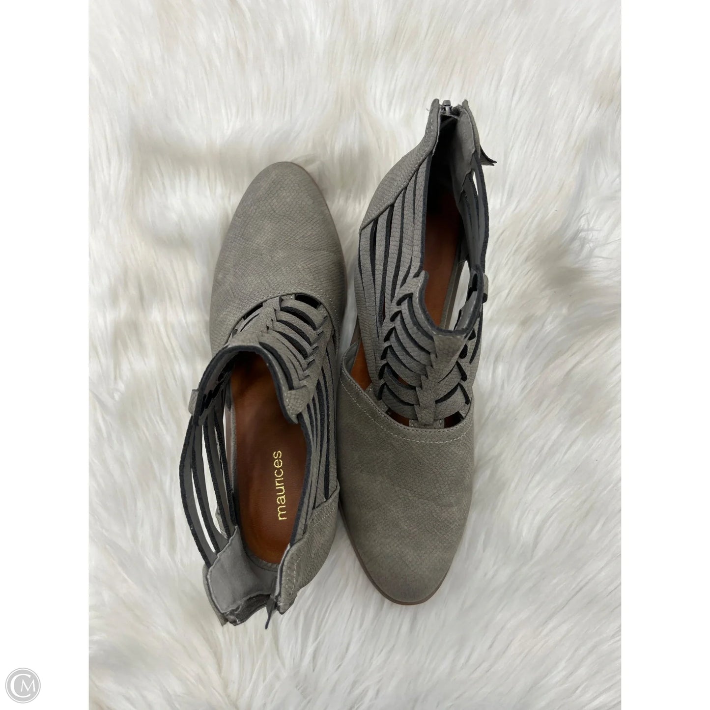 Boots Ankle Heels By Maurices In Tan, Size: 10