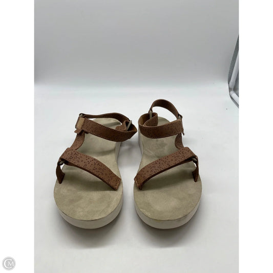 Sandals Flats By Teva In Brown, Size: 8