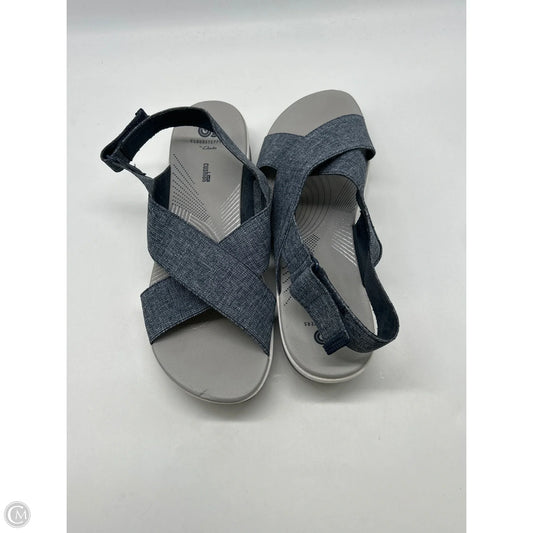 Sandals Flats By Clarks In Blue, Size: 9
