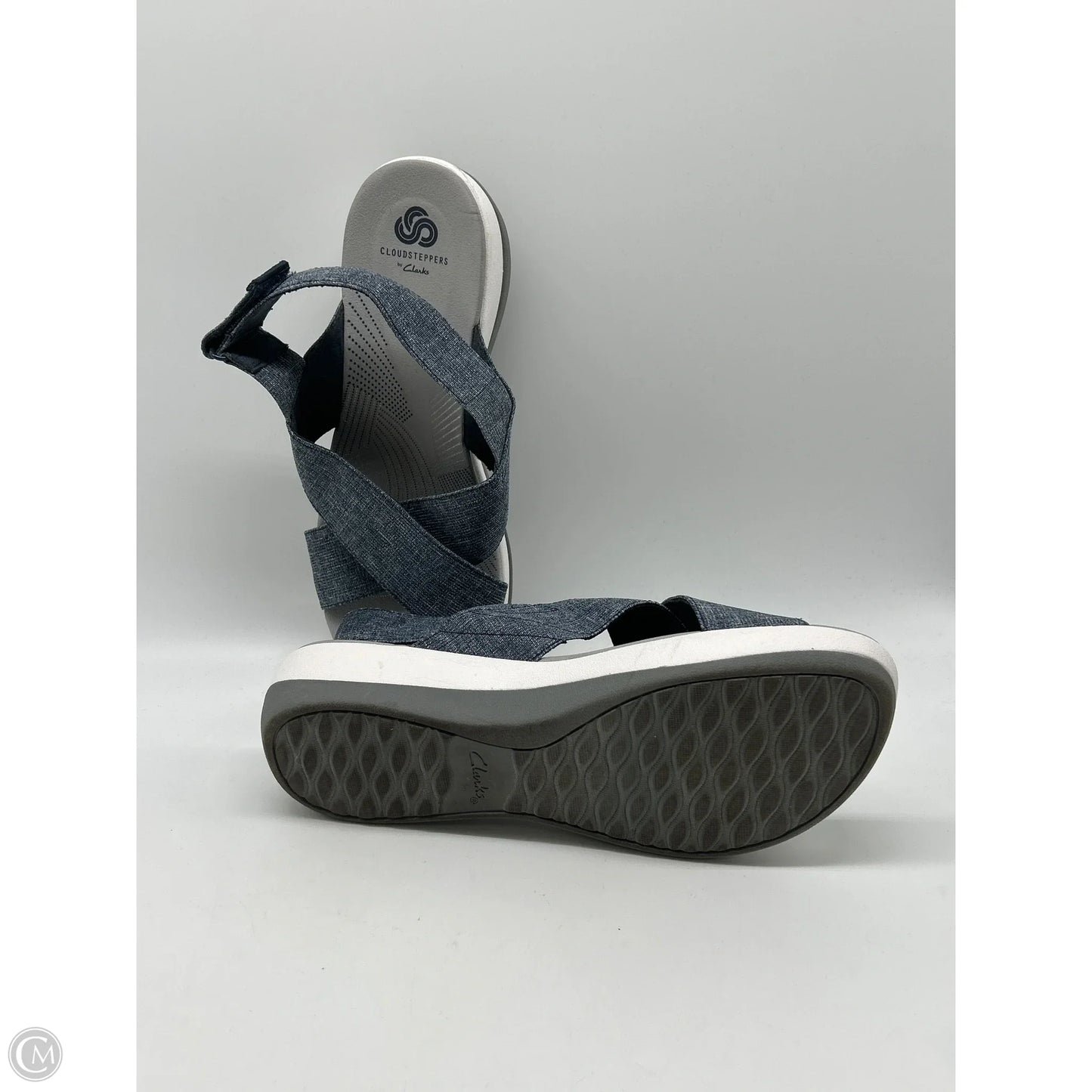 Sandals Flats By Clarks In Blue, Size: 9