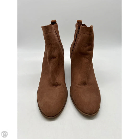 Boots Ankle Heels By Lucky Brand In Brown, Size: 8.5
