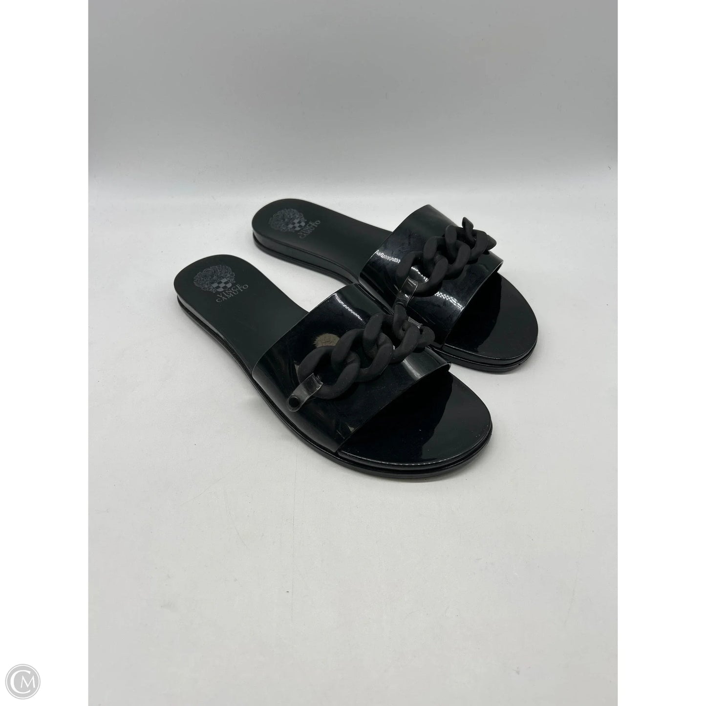 Sandals Flats By Vince Camuto In Black, Size: 11