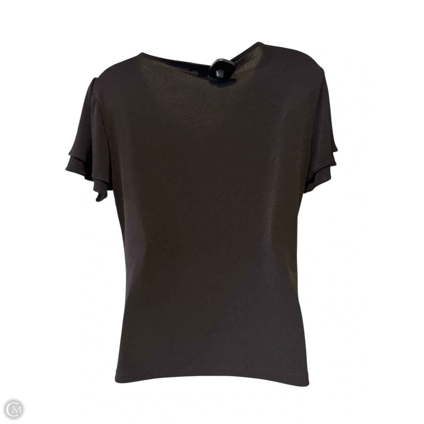 Top Short Sleeve By Calvin Klein In Black, Size: M