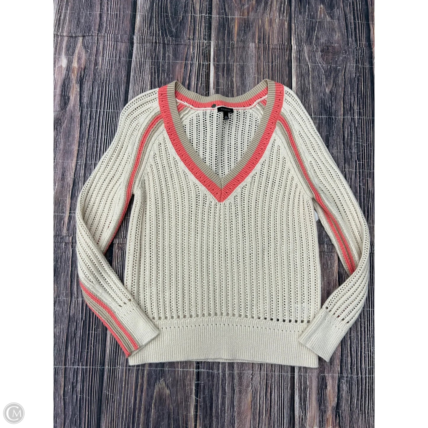 Sweater By Talbots In Tan, Size: Xs