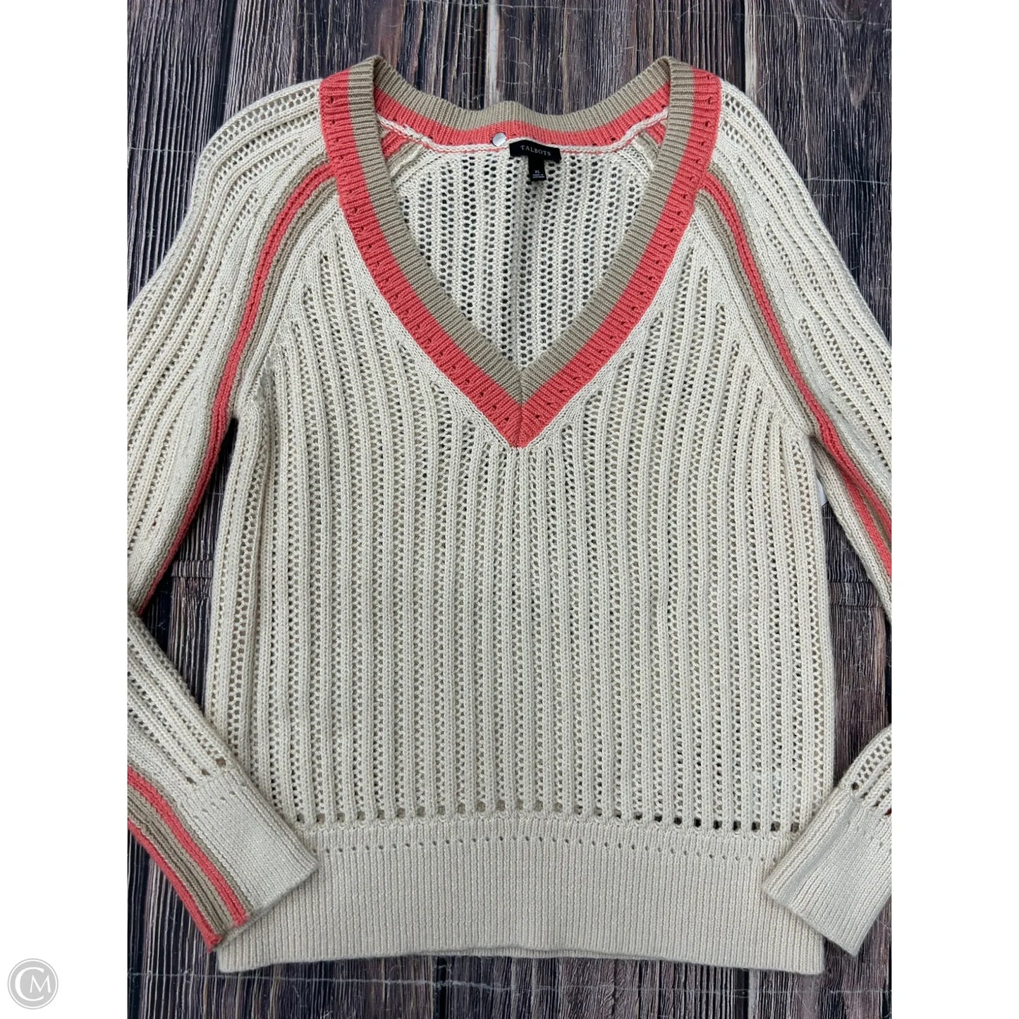 Sweater By Talbots In Tan, Size: Xs