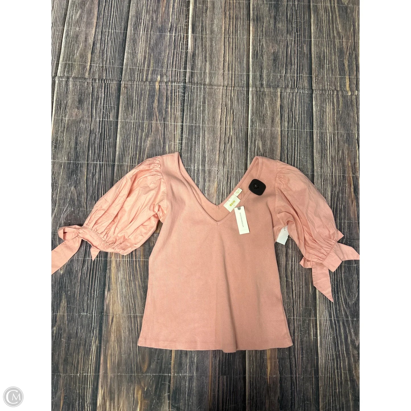 Top Short Sleeve By Maeve In Pink, Size: M