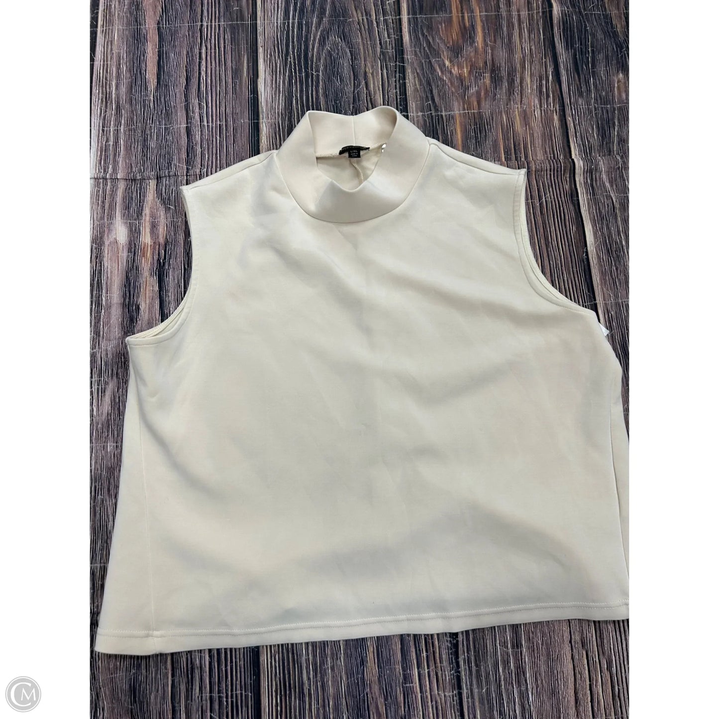 Top Sleeveless By Coco And Carmen In Cream, Size: L