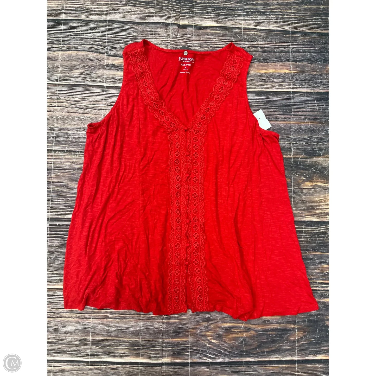Tank Top By Torrid In Red, Size: 4x