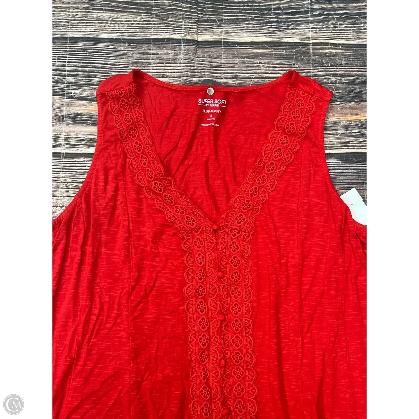 Tank Top By Torrid In Red, Size: 4x