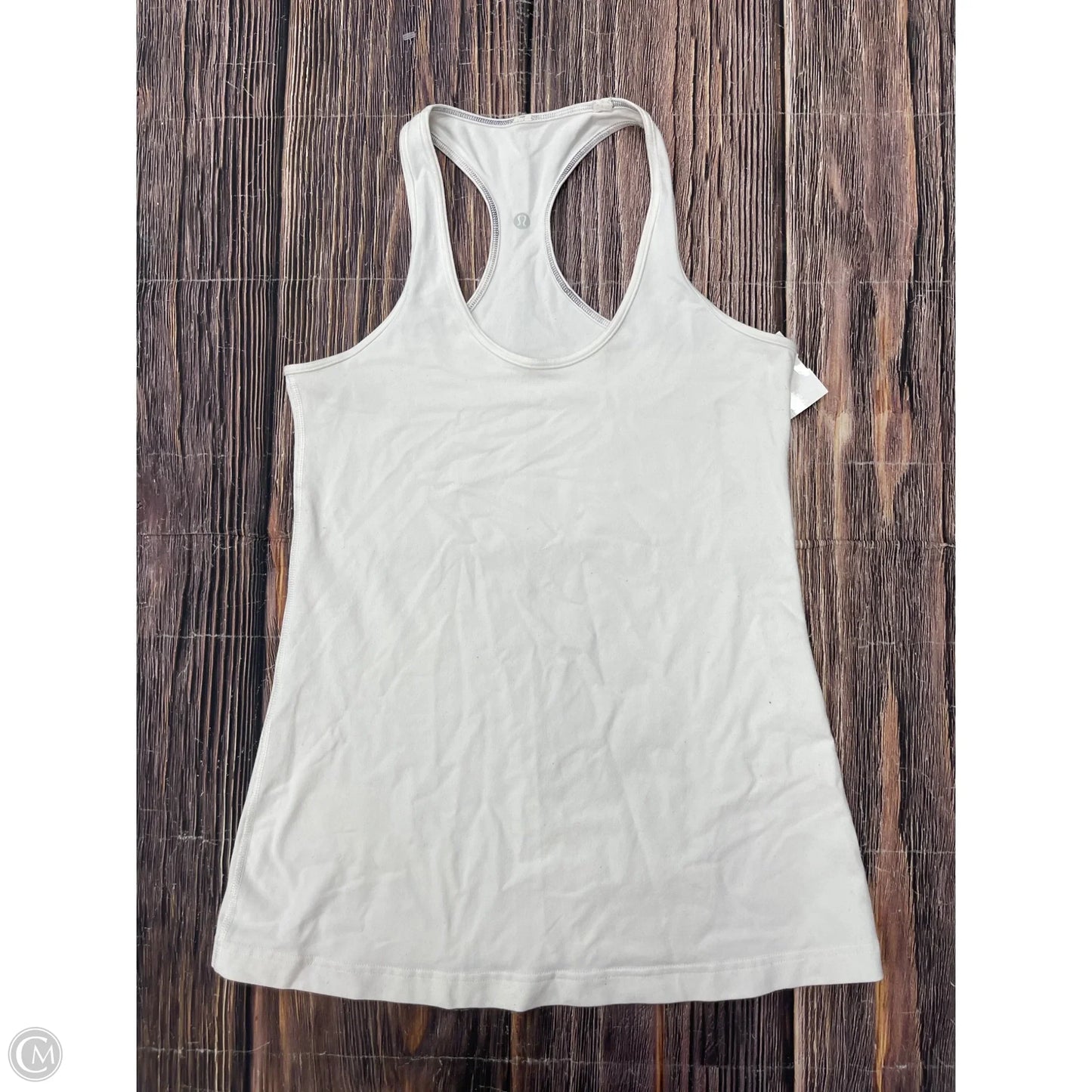 Athletic Tank Top By Lululemon In White, Size: L