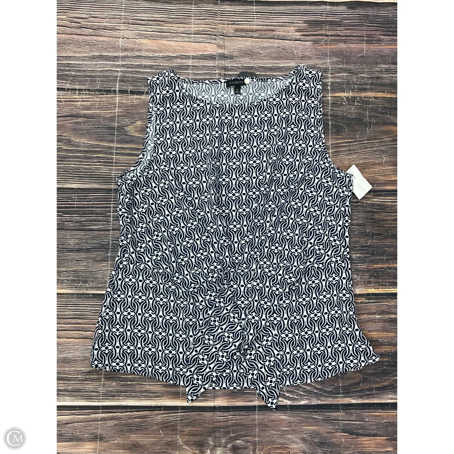 Top Sleeveless By Talbots In Navy, Size: M