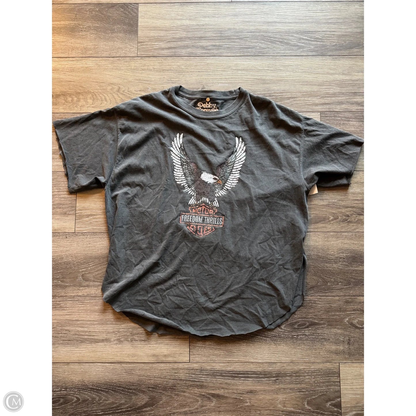 Top Short Sleeve Basic By Clothes Mentor In Grey, Size: Xl