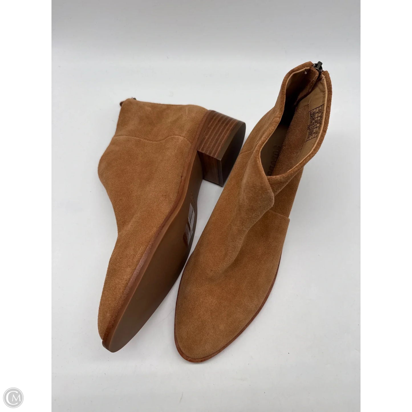 Boots Ankle Heels By Soludos In Brown, Size: 8