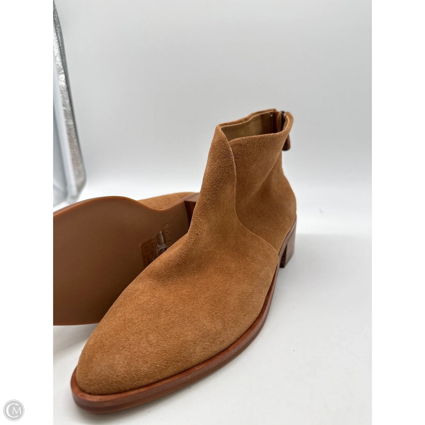 Boots Ankle Heels By Soludos In Brown, Size: 8