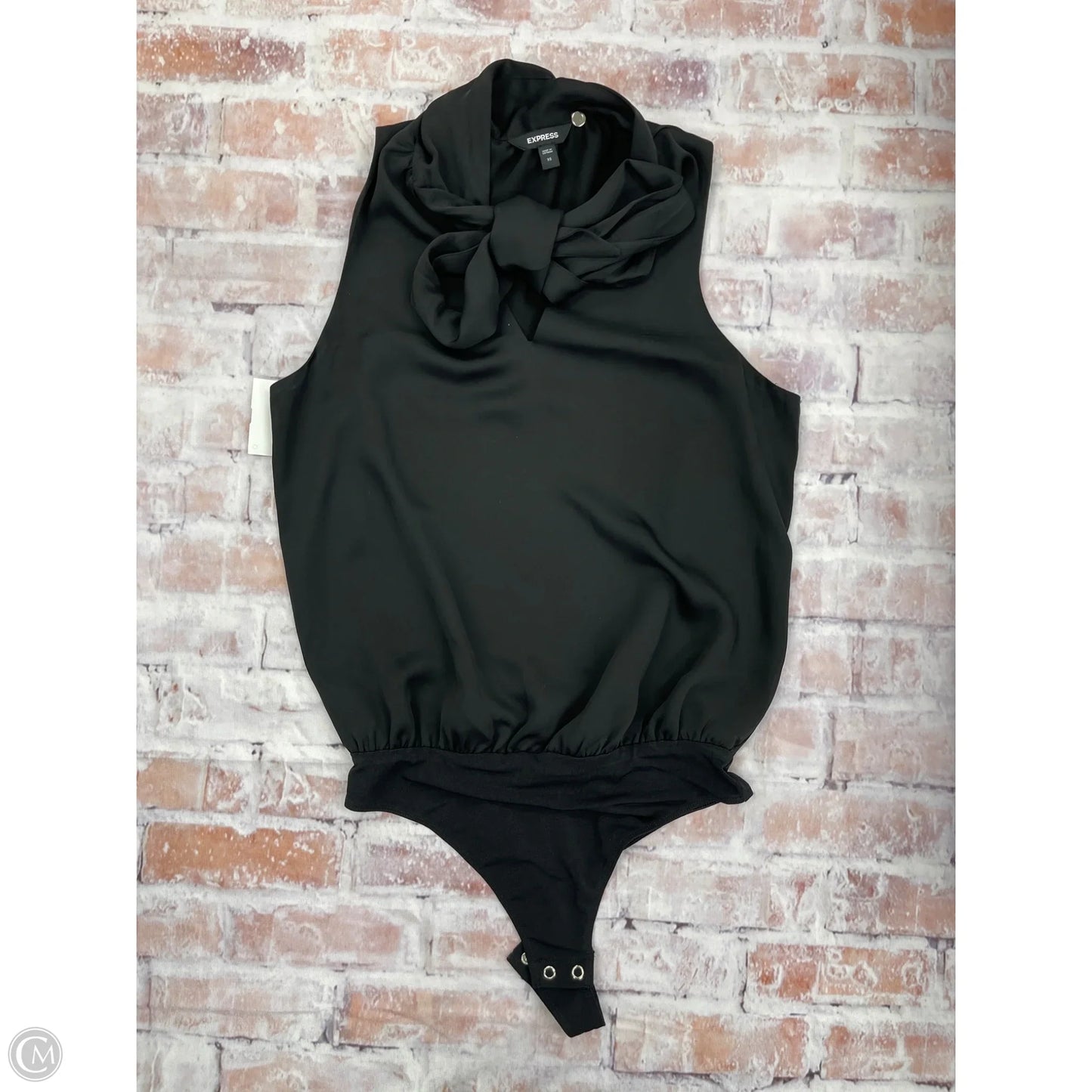 Bodysuit By Express In Black, Size: Xs