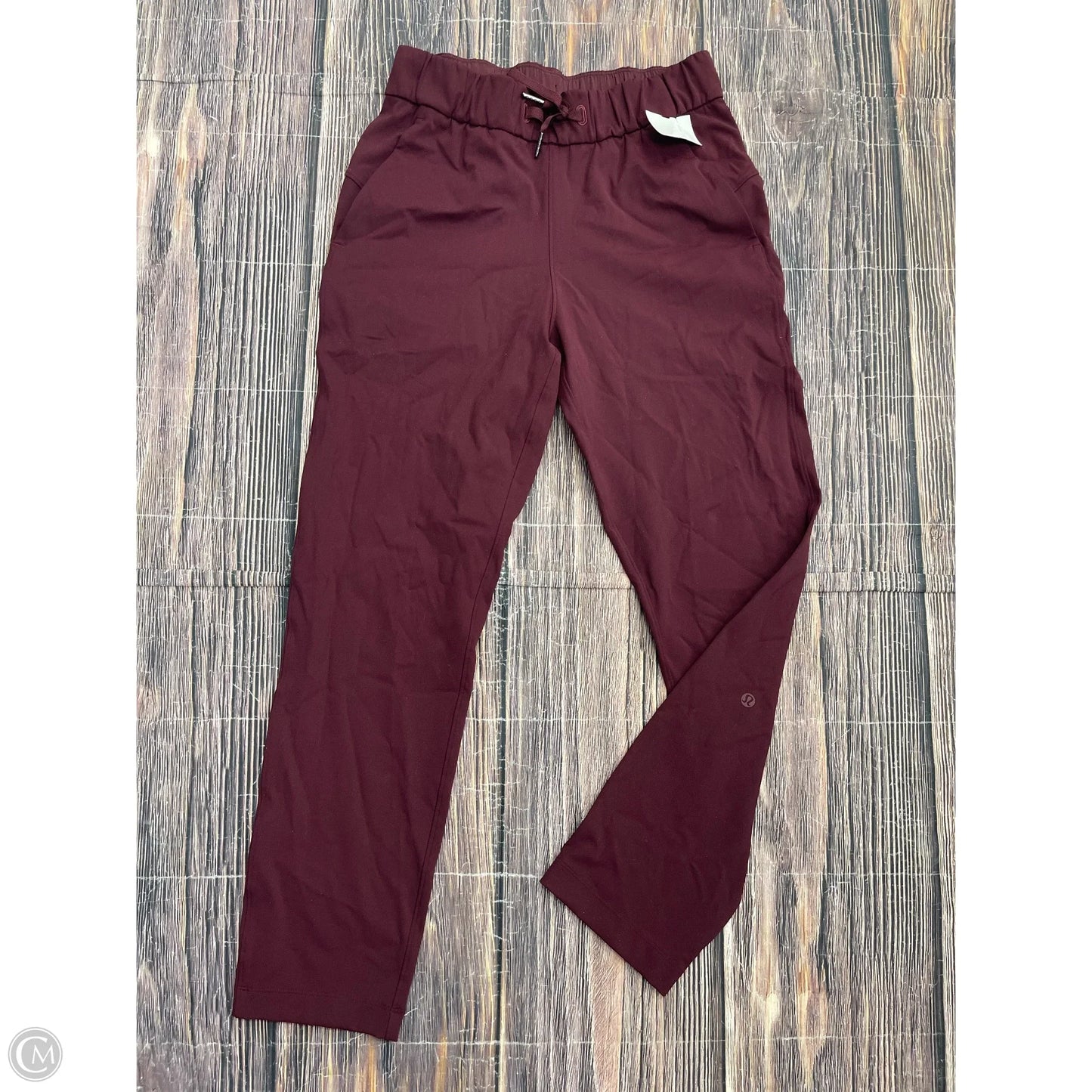 Athletic Pants By Lululemon In Red, Size: 4