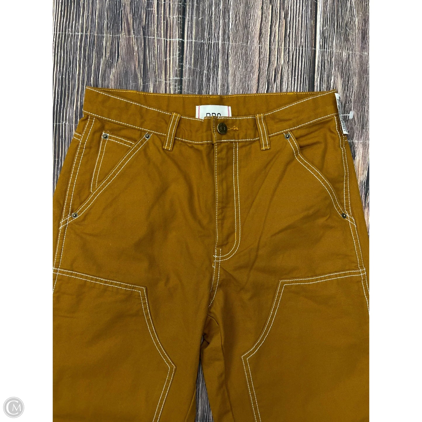 Jeans Straight By Bdg In Yellow Denim, Size: 4