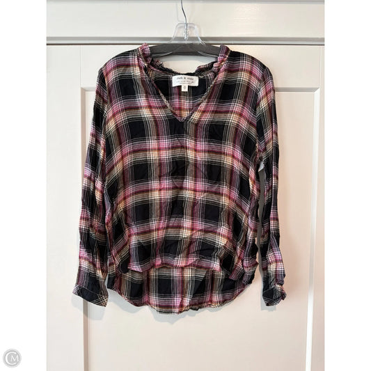 Top Long Sleeve By Cloth & Stone In Black, Size: S