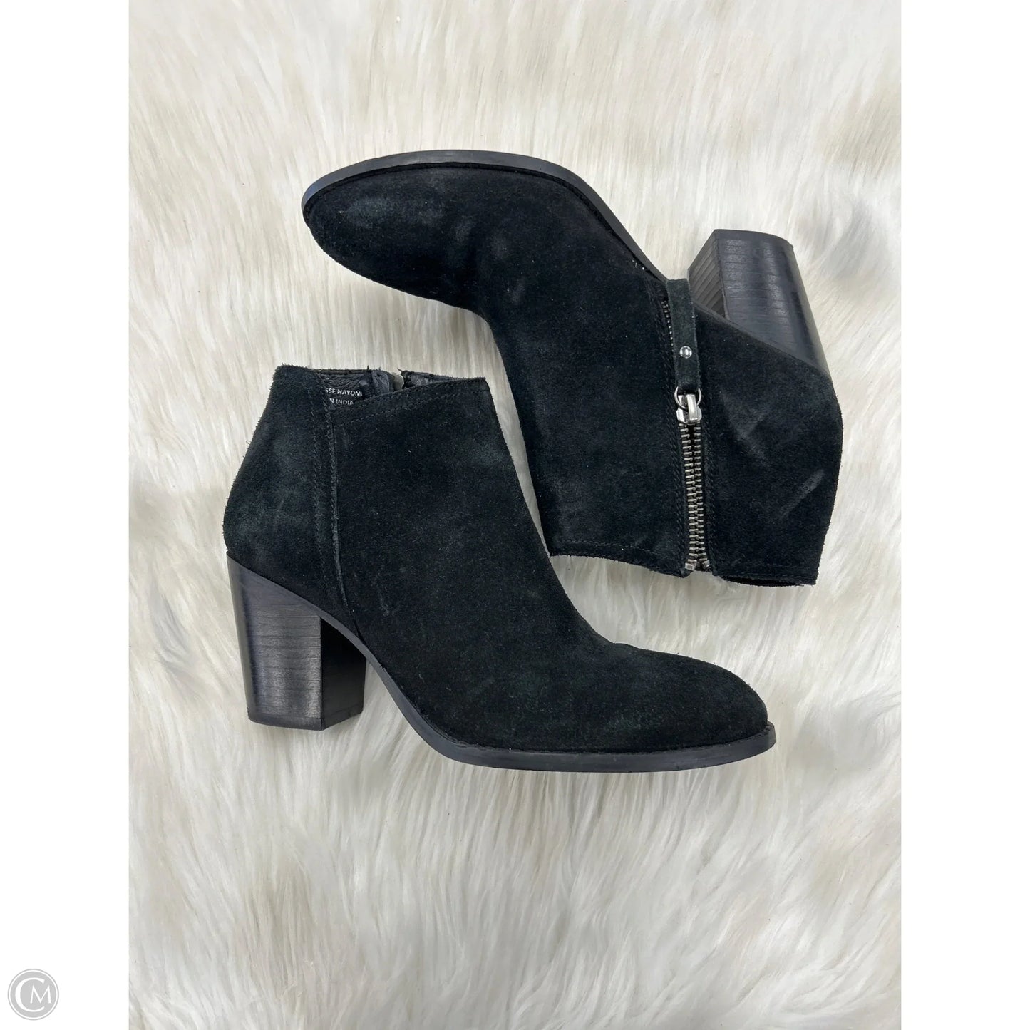 Boots Ankle Heels By Mia In Black, Size: 6.5