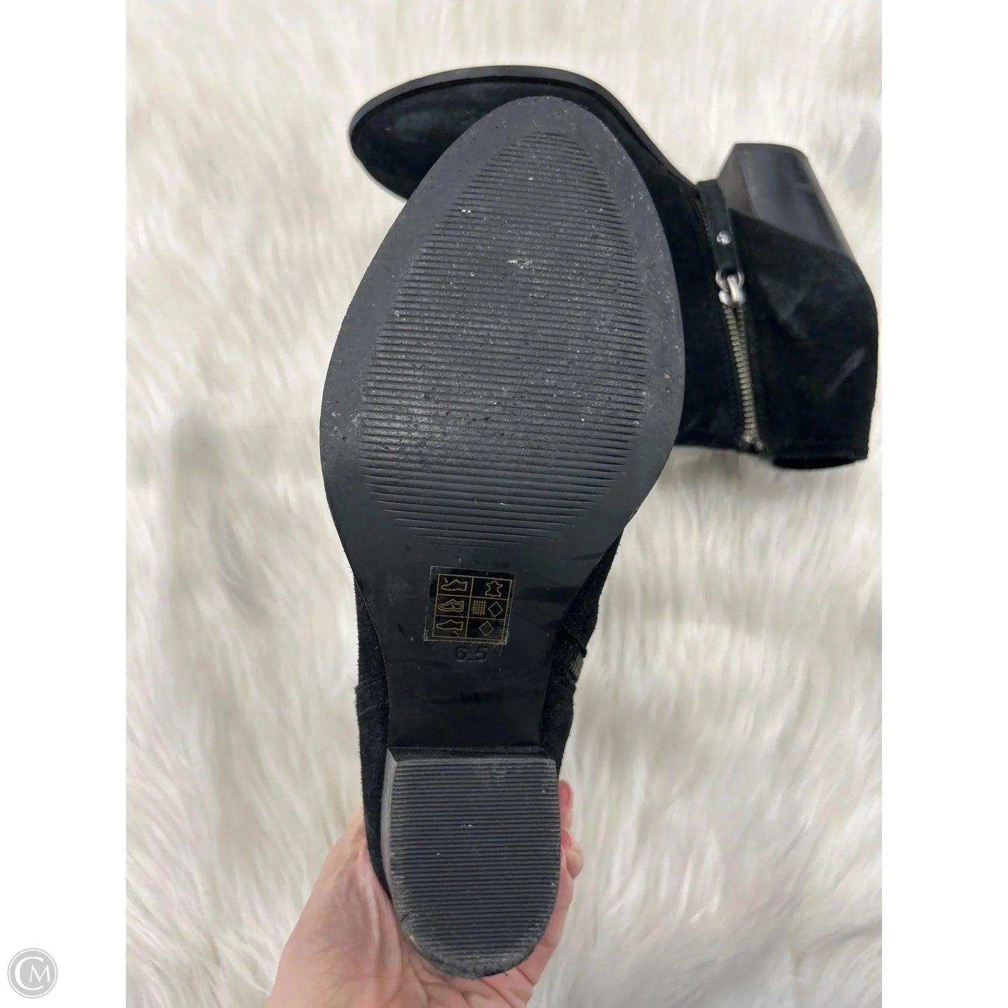 Boots Ankle Heels By Mia In Black, Size: 6.5