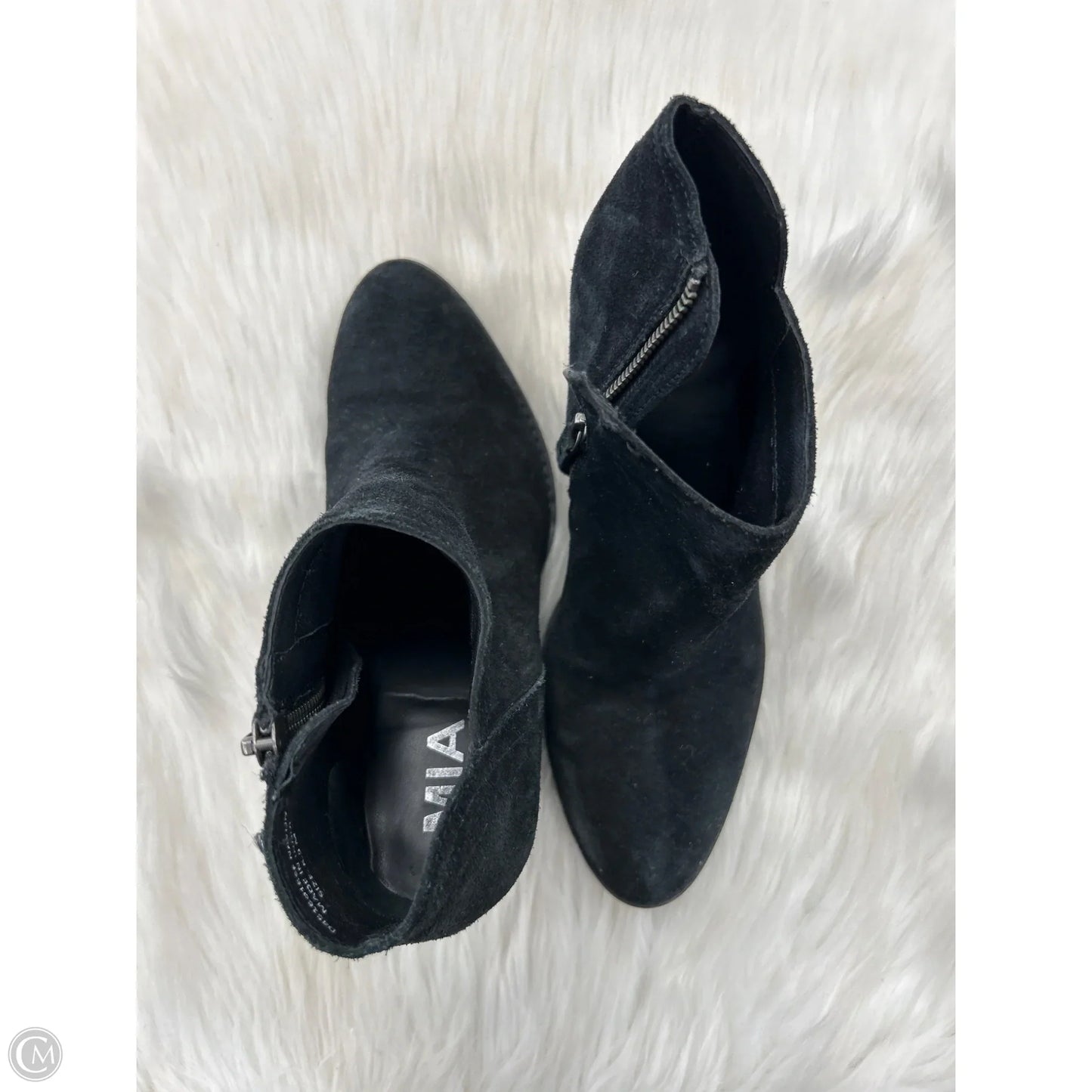 Boots Ankle Heels By Mia In Black, Size: 6.5