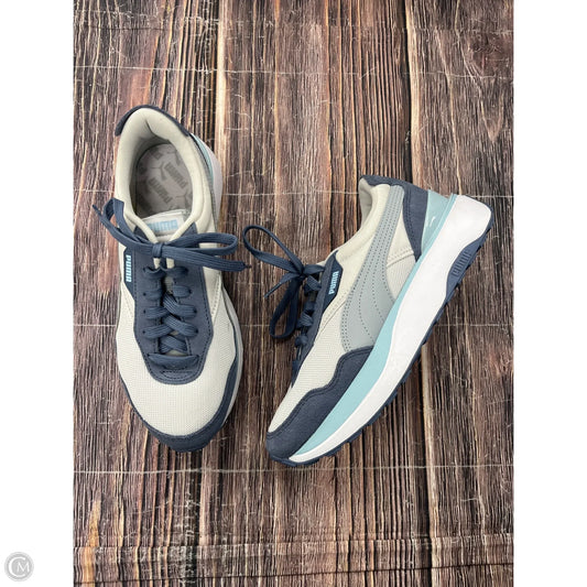 Shoes Sneakers By Puma In Blue & White, Size: 8.5