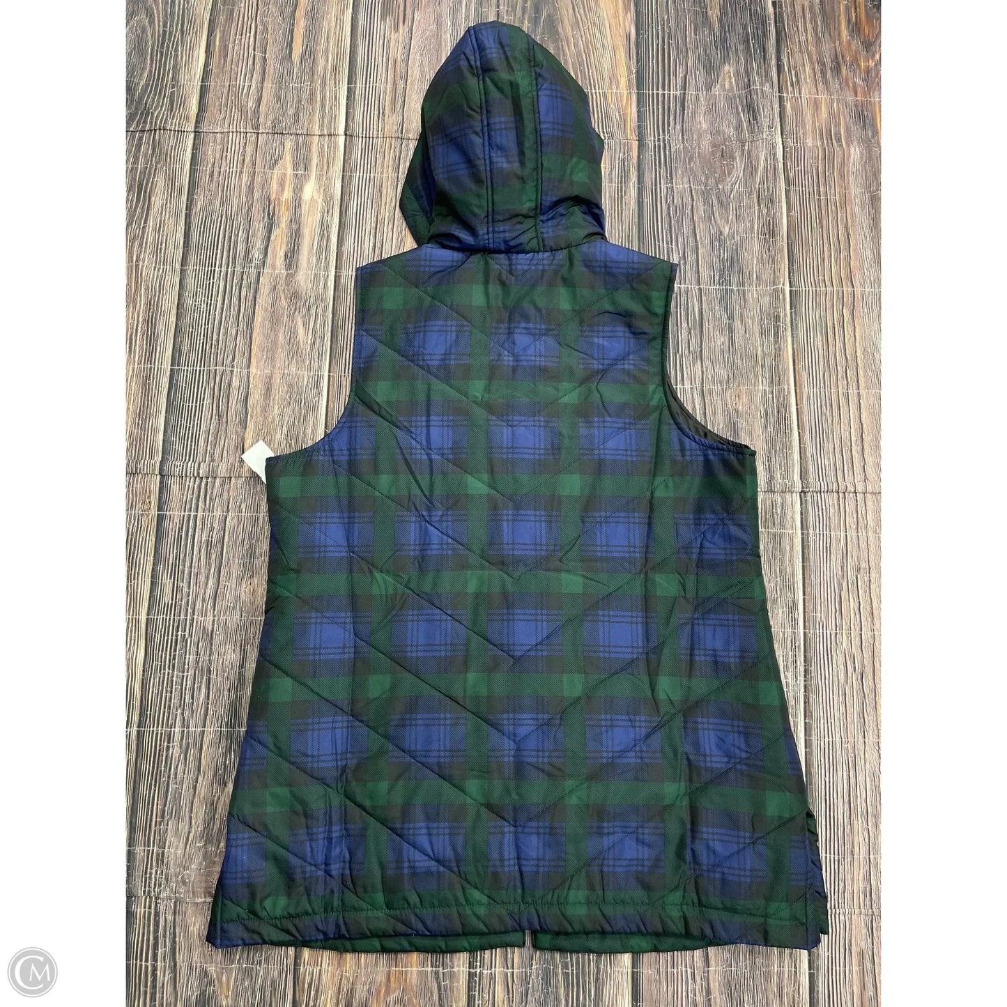 Vest Puffer & Quilted By Cj Banks In Blue, Size: 1x