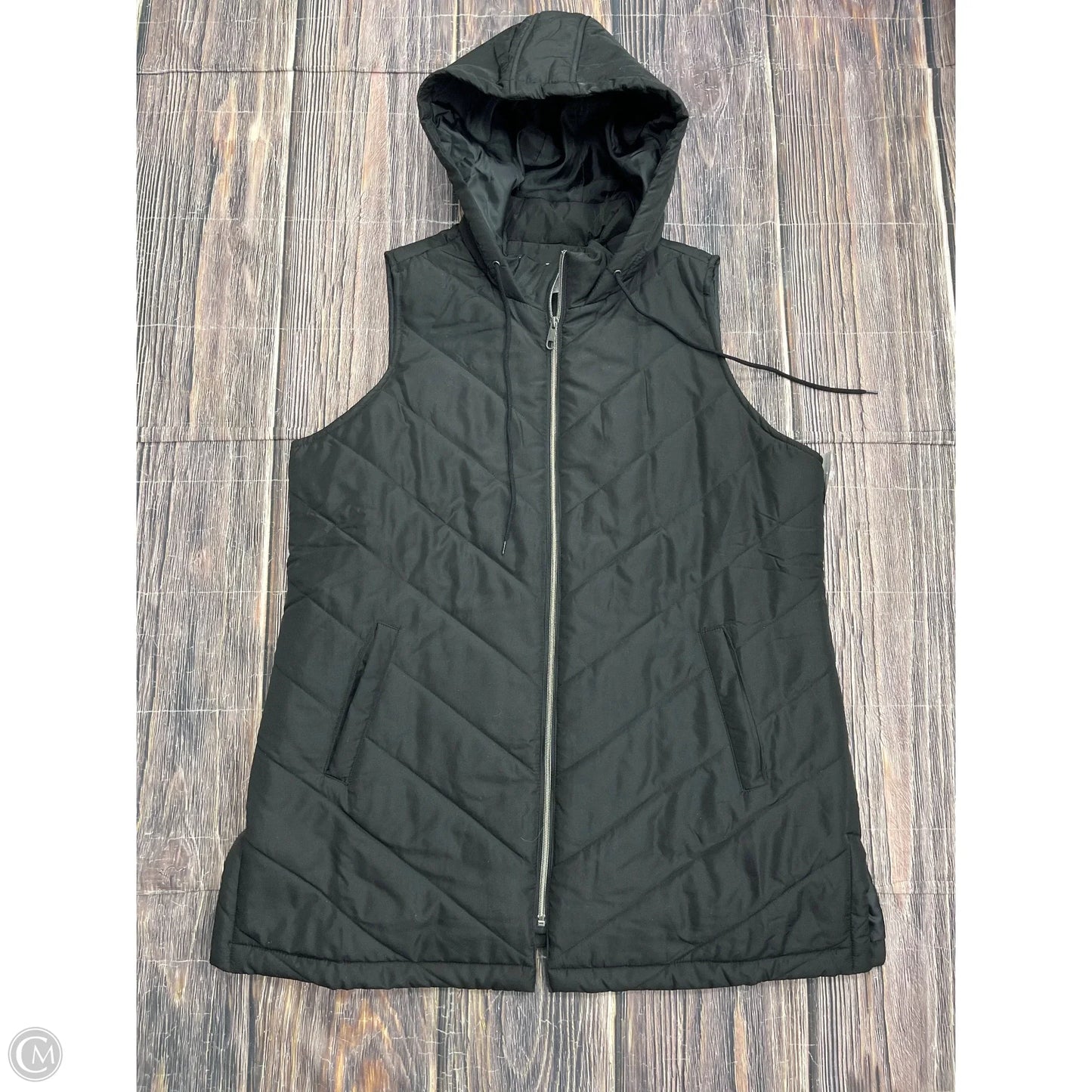 Vest Puffer & Quilted By Cj Banks In Black, Size: 1x