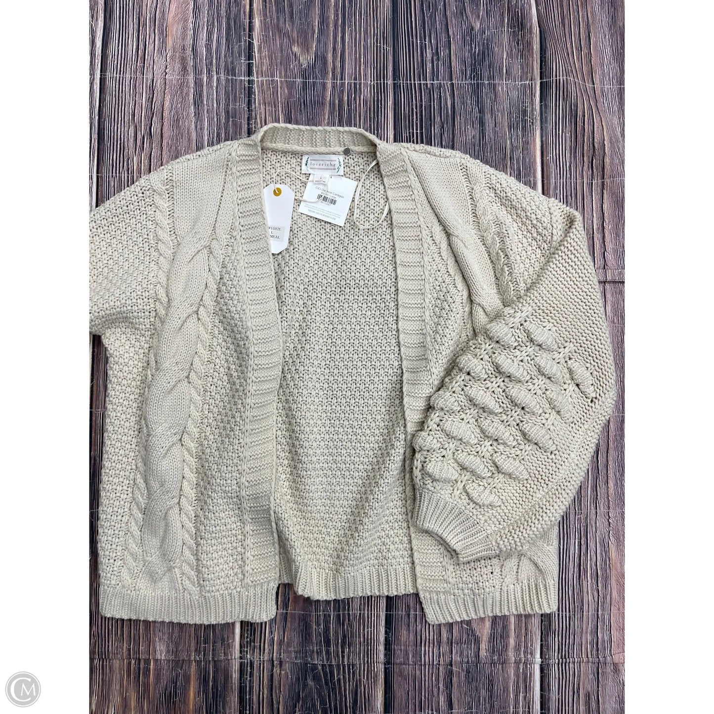 Cardigan By Loveriche In Tan, Size: L