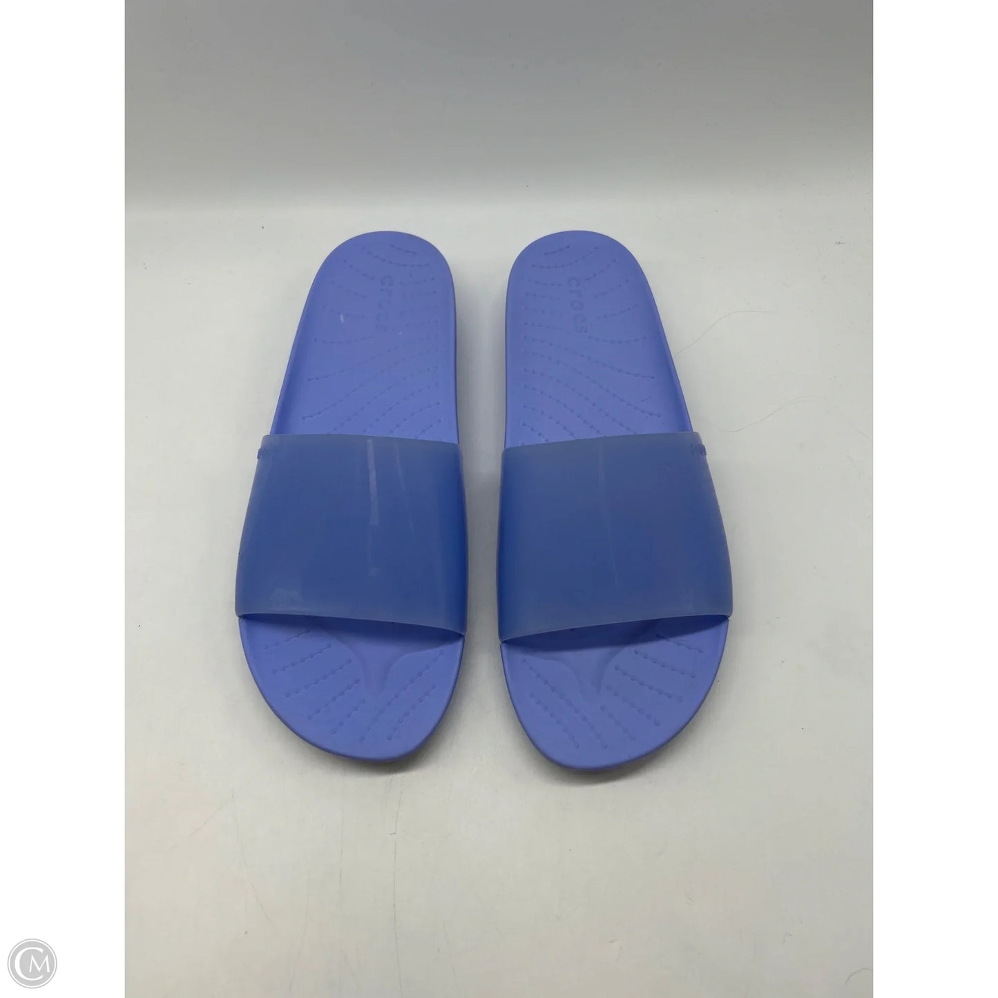 Sandals Flats By Crocs In Purple, Size: 9