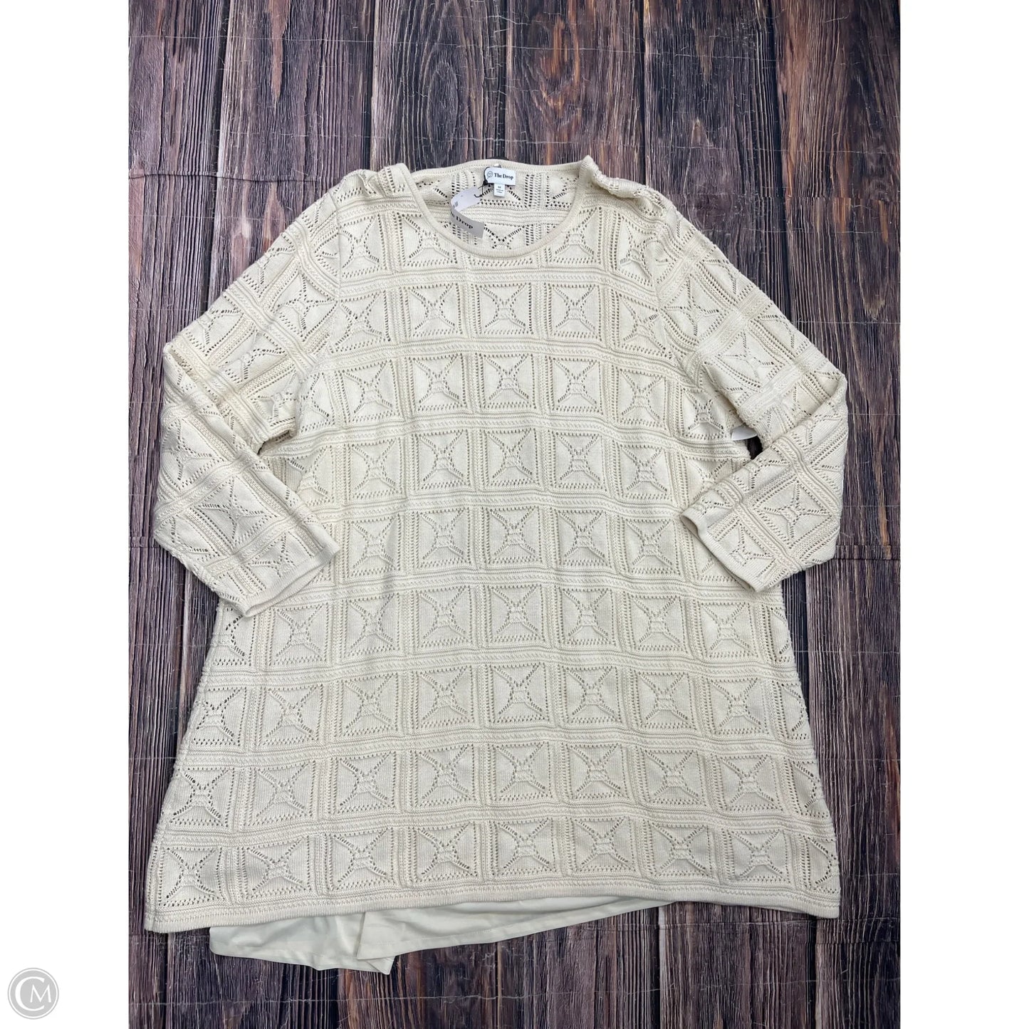 Dress Sweater By The Drop In Cream, Size: 5x