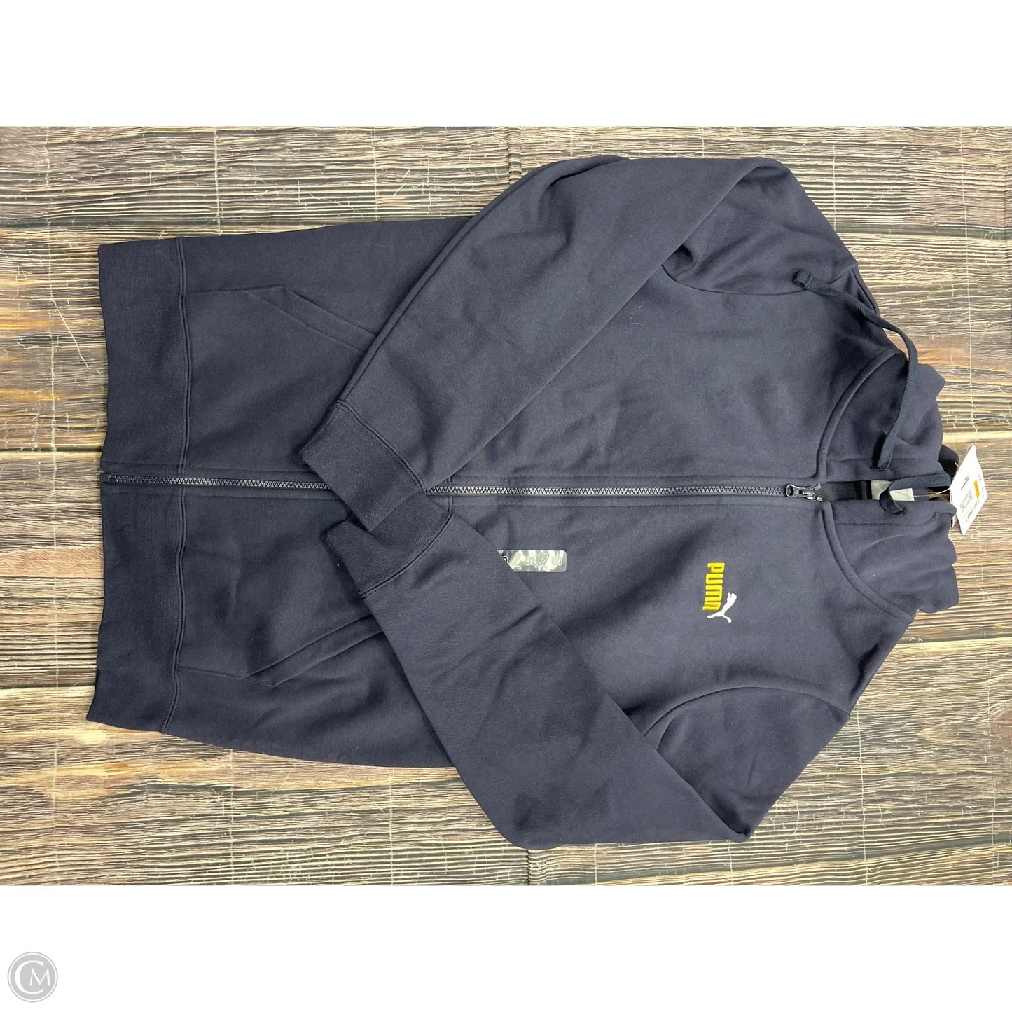 Sweatshirt Hoodie By Puma In Navy, Size: S