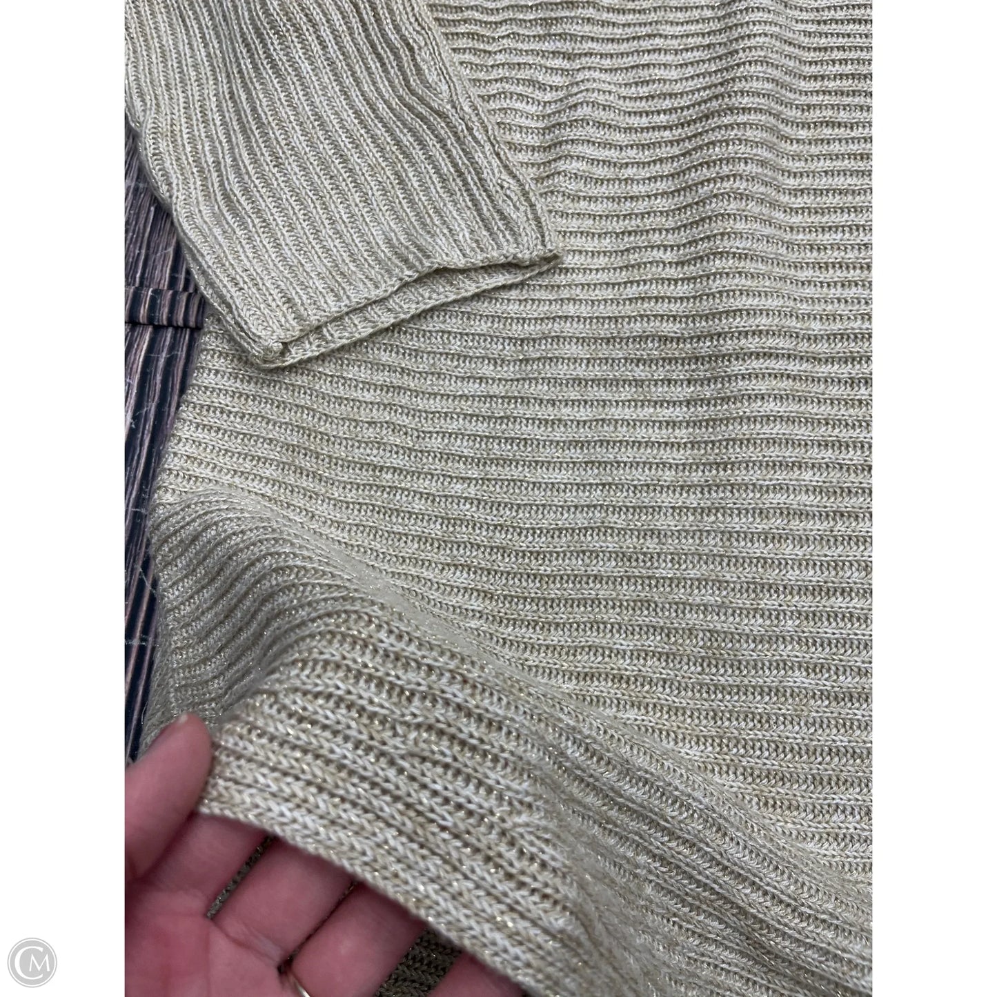 Sweater By Soho Apparel In Gold, Size: 1x